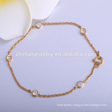 latest gold plated weigh fashion chain bracelet